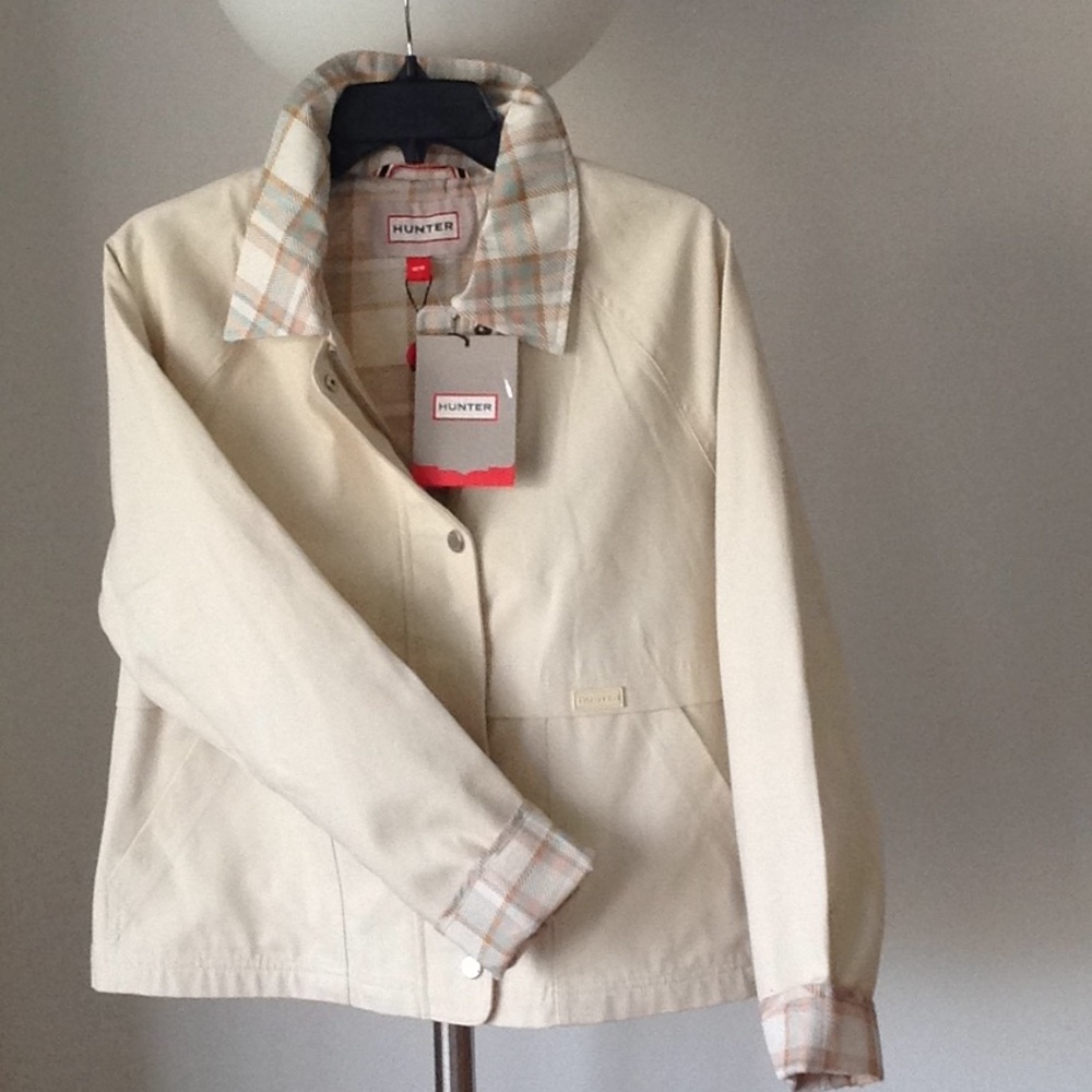 🔥 HUNTER - 'Chalk /Blanc Craie' Cropped Jacket
